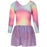 ZIGZAG Ditte Printed Gymnastics Suit Gymsuit Print 3745 Rainbow