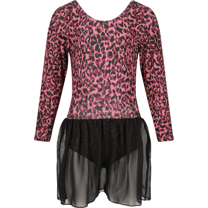 ZIGZAG Ditte Printed Gymnastics Suit Gymsuit Print 3748 Leopard