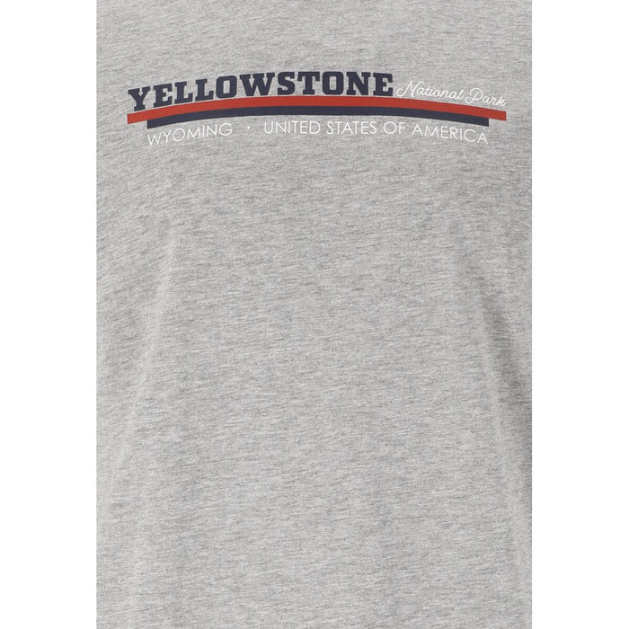 CRUZ Doney M Printed S/S T-Shirt T-shirt 1005 Light Grey Melange