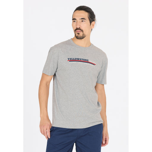 CRUZ Doney M Printed S/S T-Shirt T-shirt 1005 Light Grey Melange