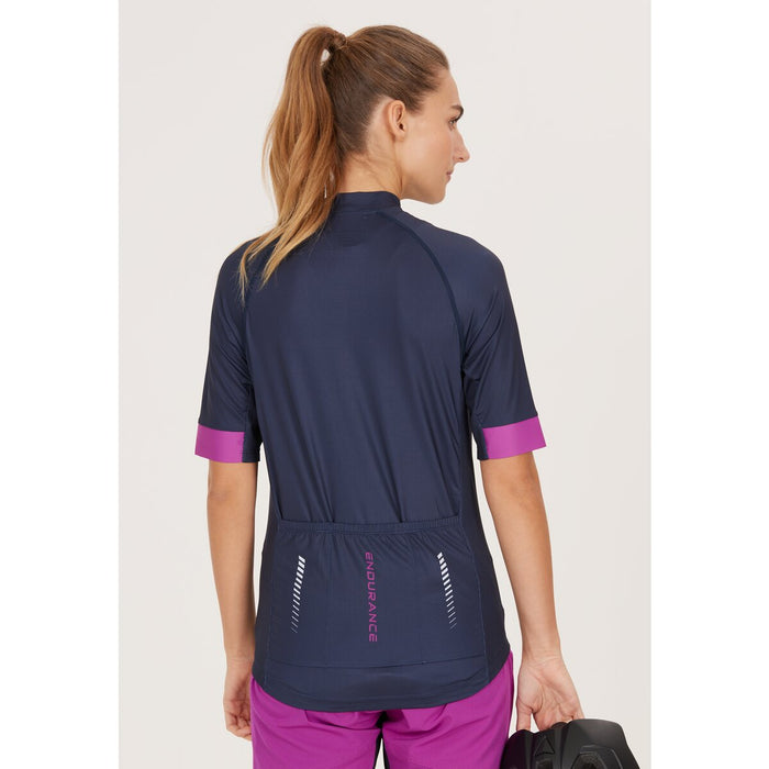 ENDURANCE Donna W Cycling/MTB S/S Shirt Cycling Shirt 2101 Dark Sapphire