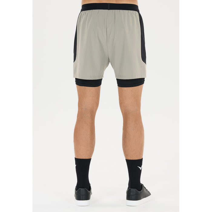 VIRTUS Dylan V2 M 2-in-1 Shorts Shorts 0996 Neutral Gray