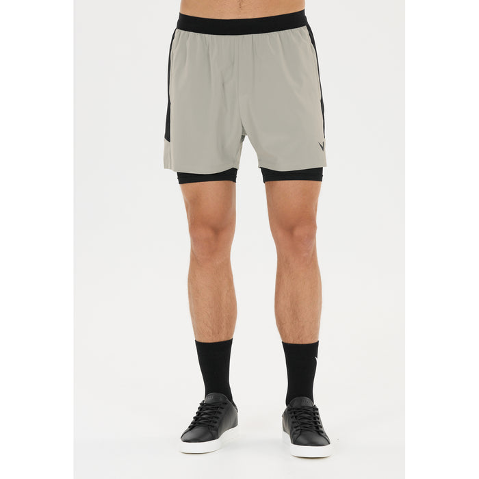 VIRTUS Dylan V2 M 2-in-1 Shorts Shorts 0996 Neutral Gray
