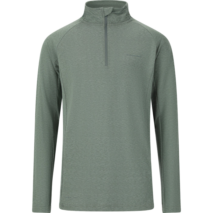ENDURANCE Earl Jr. Unisex Melange Midlayer Midlayer 3058 Balsam Green