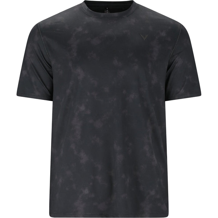 VIRTUS Eatoni M AOP Tee T-shirt P3893 Black Marl