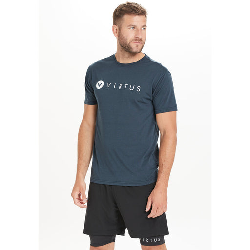 VIRTUS Edwardo M S/S Logo Tee T-shirt 2101 Dark Sapphire
