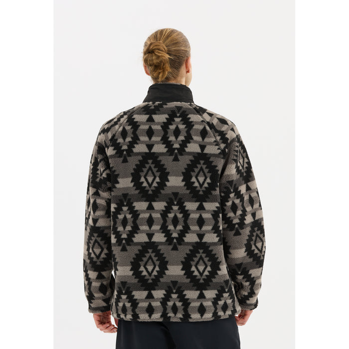 WHISTLER Ellison M Printed Teddy Fleece Jacket Fleece 1051 Asphalt
