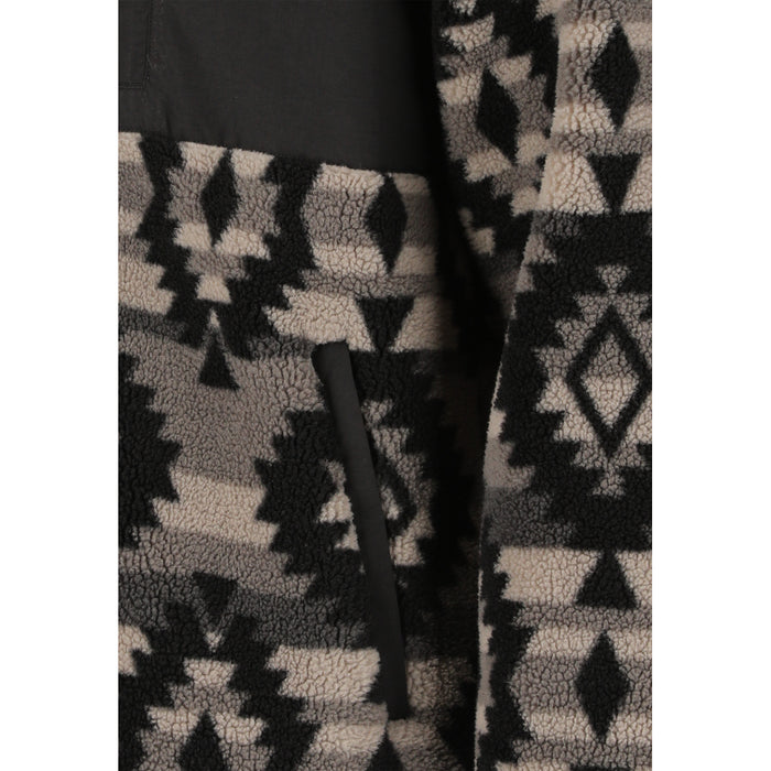 WHISTLER Ellison M Printed Teddy Fleece Jacket Fleece 1051 Asphalt