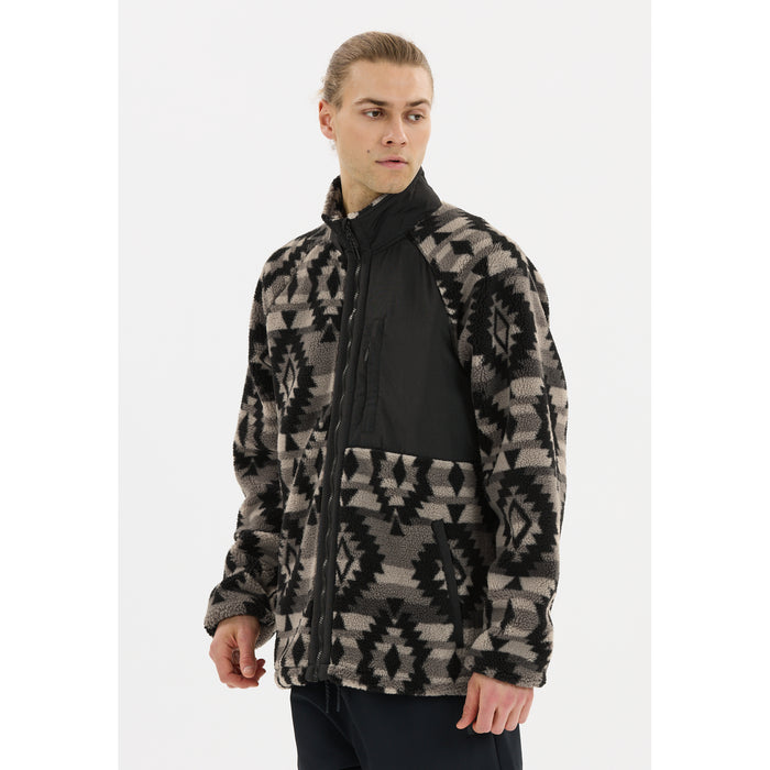 WHISTLER Ellison M Printed Teddy Fleece Jacket Fleece 1051 Asphalt