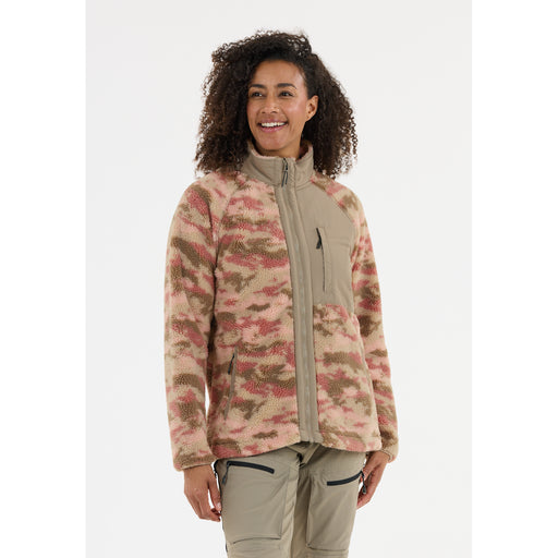 WHISTLER Ellison W Printed Teddy Fleece Jacket Fleece 1109 Burlwood