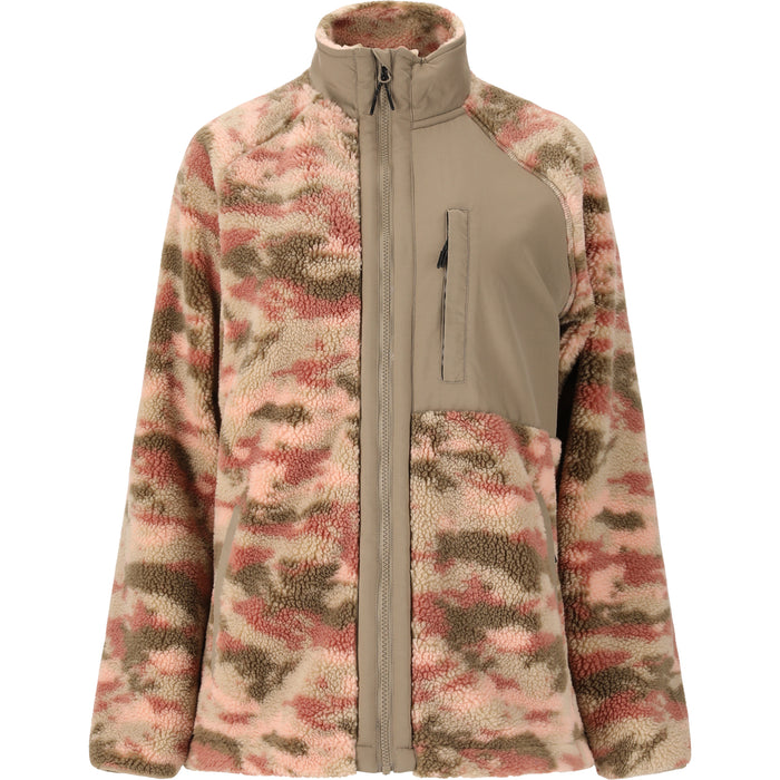 WHISTLER Ellison W Printed Teddy Fleece Jacket Fleece 1109 Burlwood
