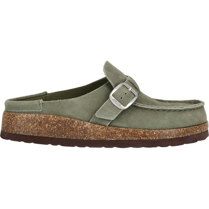 CRUZ Emilian W Leather Cork MOC Sandal 3011 Deep Lichen Green