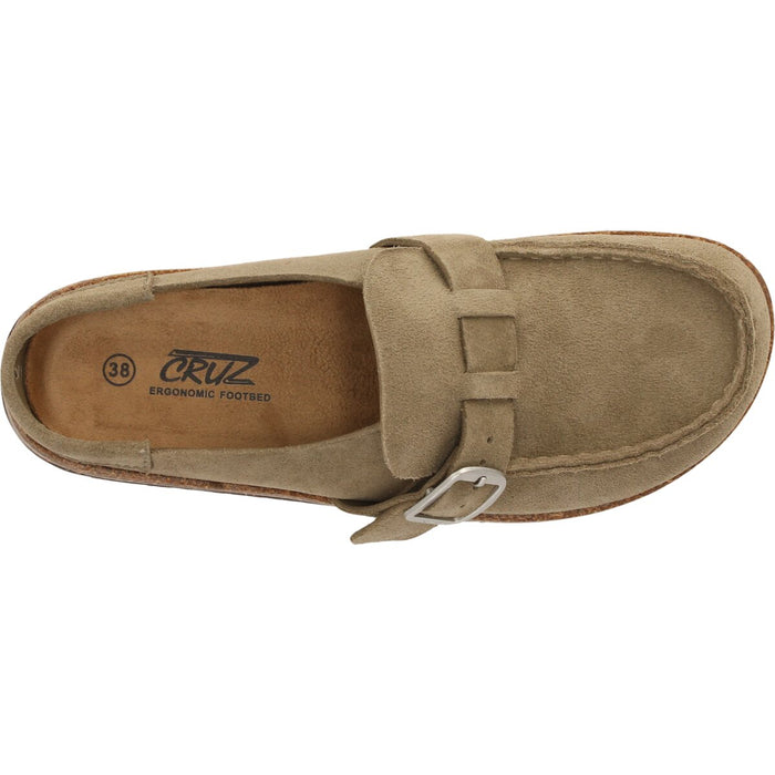 CRUZ Emilian W Leather Cork MOC Sandal 3040 Fallen Rock
