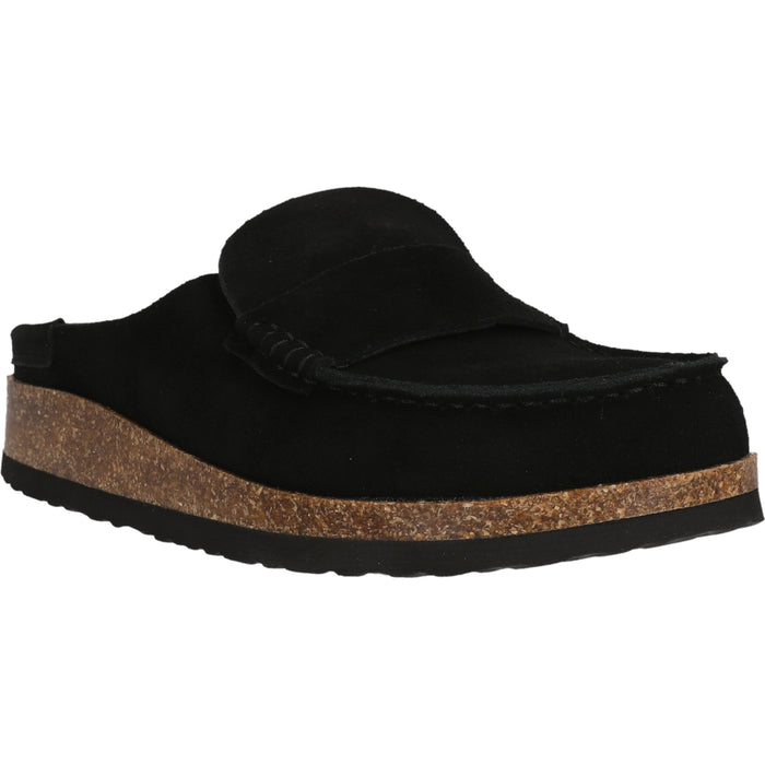 CRUZ Emilio M Leather Cork MOC Sandal 1001 Black