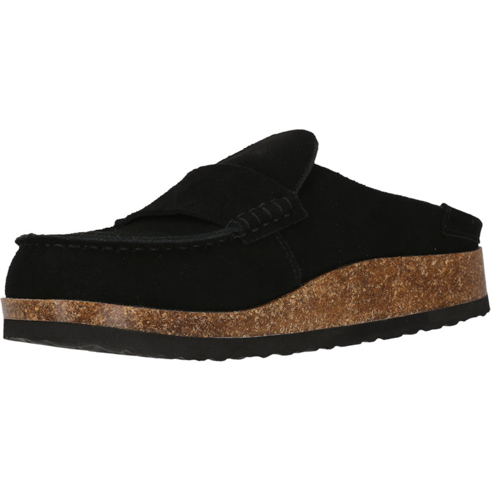 CRUZ Emilio M Leather Cork MOC Sandal 1001 Black