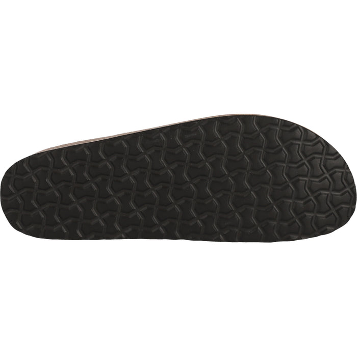 CRUZ Emilio M Leather Cork MOC Sandal 1001 Black