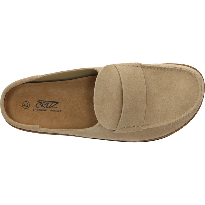 CRUZ Emilio M Leather Cork MOC Sandal 3027 Timber Wolf