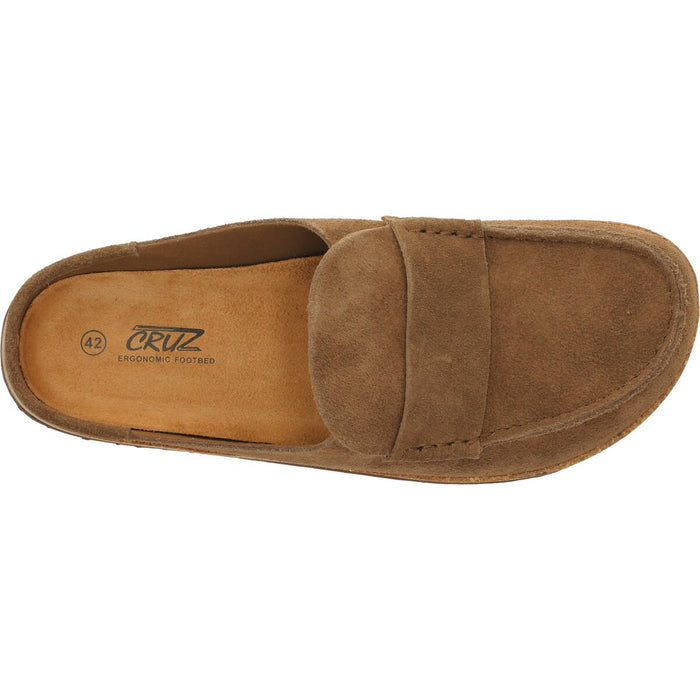 CRUZ Emilio M Leather Cork MOC Sandal 5199 Toffee