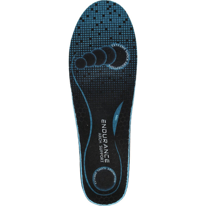 ENDURANCE Endurance Anti-Slip Arch Support Medium In-Sole 1001 Black
