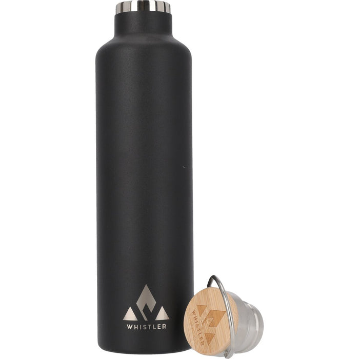 WHISTLER Evora Vacuum Bottle w/ Bamboo Lid 950ml Accessories 1001 Black