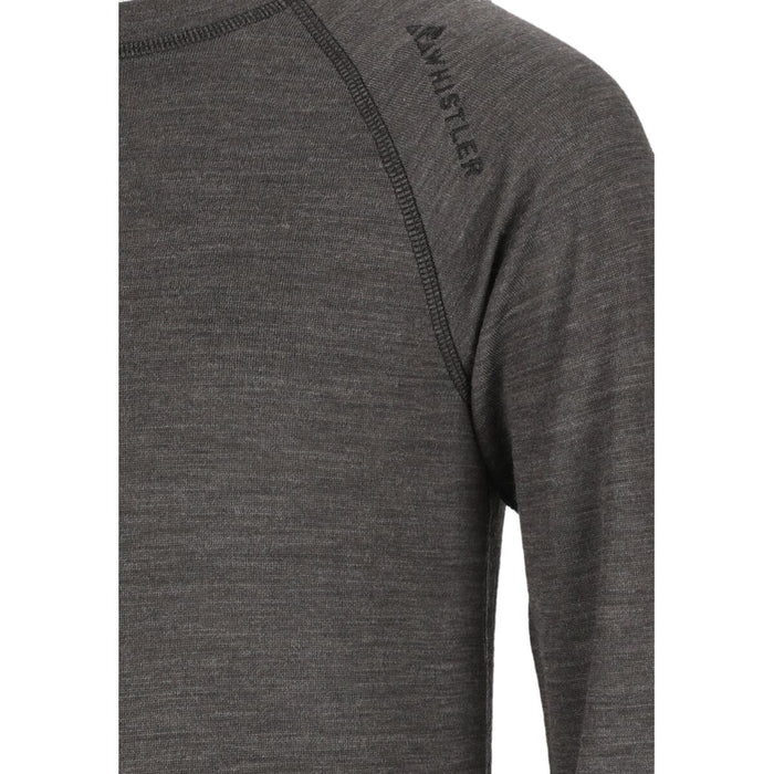WHISTLER Farsund Jr Wool Baselayer Set Baselayer 1011 Dark Grey Melange