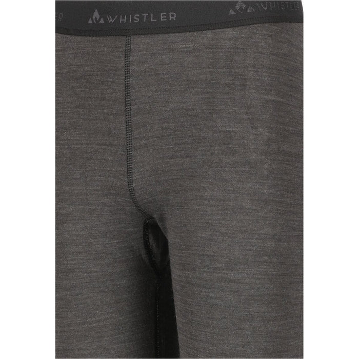 WHISTLER Farsund Jr Wool Baselayer Set Baselayer 1011 Dark Grey Melange