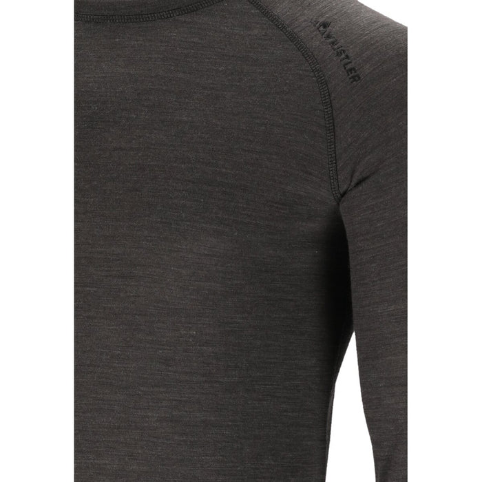 WHISTLER Farsund M Wool Baselayer LS Top Baselayer 1011 Dark Grey Melange