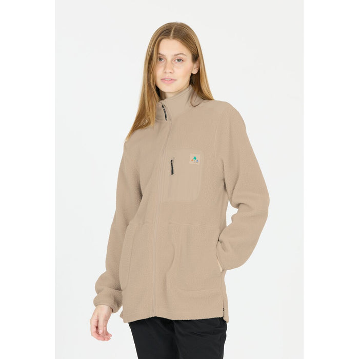 WHISTLER Felis W Long Teddy Jacket Fleece 1265 Island Fossil