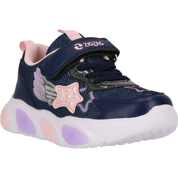 ZIGZAG Fiora Kids Shoe w/Lights Shoes 2002 Navy