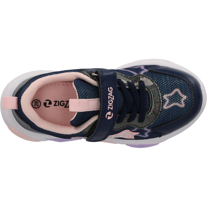 ZIGZAG Fiora Kids Shoe w/Lights Shoes 2002 Navy