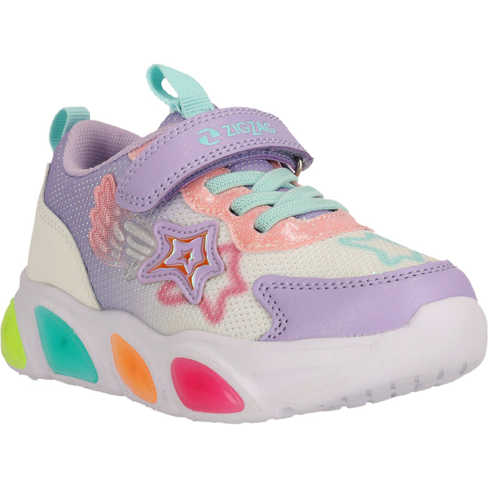 ZIGZAG Fiora Kids Shoe w/Lights Shoes 4255 Lavender