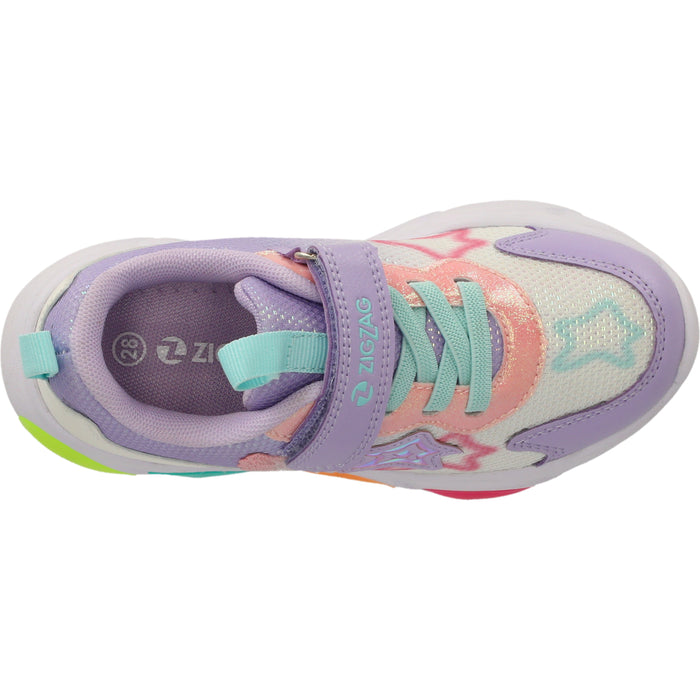 ZIGZAG Fiora Kids Shoe w/Lights Shoes 4255 Lavender