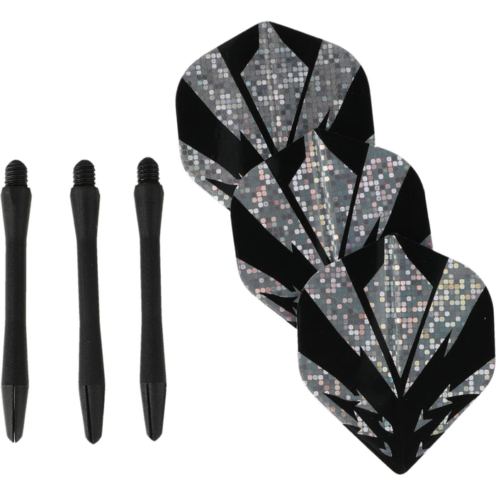 REZO Flights and Nylon Shafts Set Accessories 1001 Black