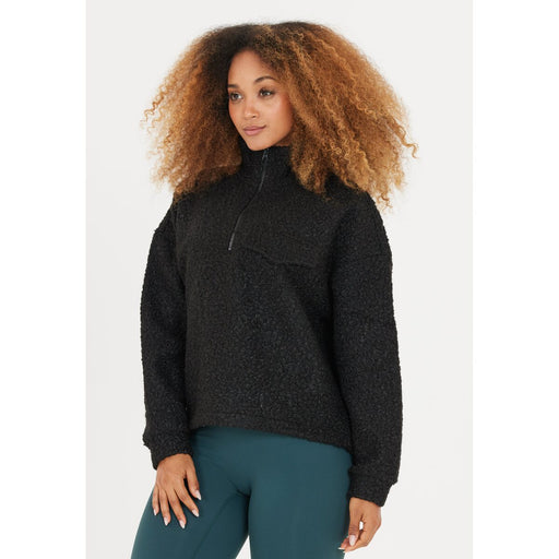 ATHLECIA Florrie W Sherpa Half zip Sweatshirt 1001 Black