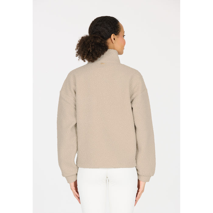 ATHLECIA Florrie W Sherpa Half zip Sweatshirt 1269 Silver Cloud