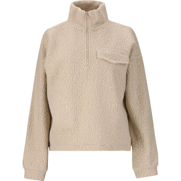 ATHLECIA Florrie W Sherpa Half zip Sweatshirt 1269 Silver Cloud
