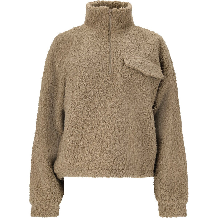 ATHLECIA Florrie W Sherpa Half zip Sweatshirt 3040 Fallen Rock