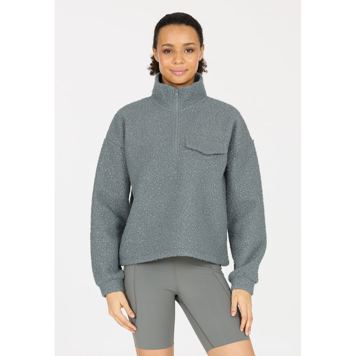 ATHLECIA Florrie W Sherpa Half zip Sweatshirt 3219 Sedona Sage