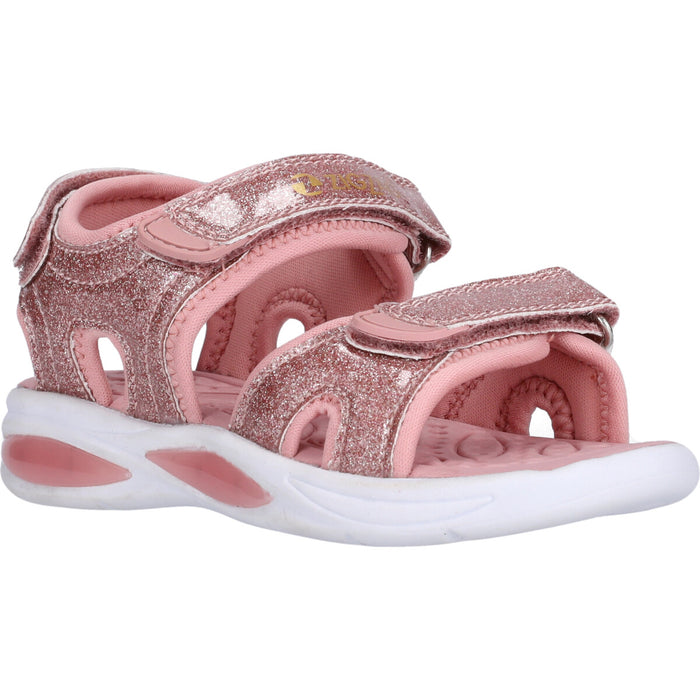 ZIGZAG Flouer Kids Sandal W/lights Sandal 4221 Light Mahogany