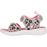ZIGZAG Flouer Kids Sandal W/lights Sandal 4319 Silver Pink