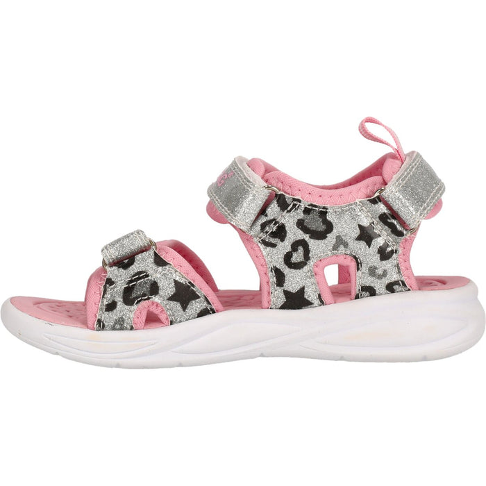 ZIGZAG Flouer Kids Sandal W/lights Sandal 4319 Silver Pink