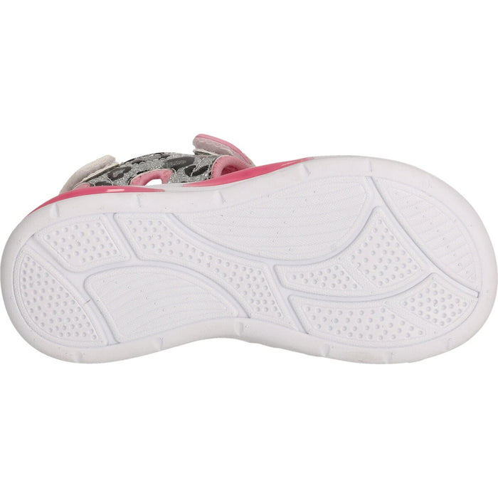 ZIGZAG Flouer Kids Sandal W/lights Sandal 4319 Silver Pink