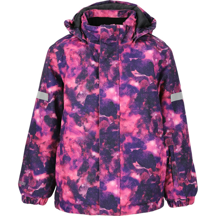 ZIGZAG Funzone Printed Ski Jacket W-PRO 10000 Jacket 4078 Dark Purple