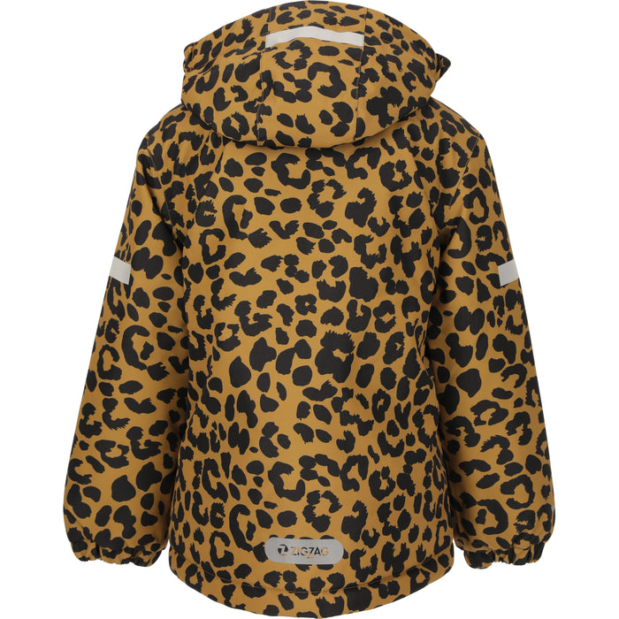 ZIGZAG Funzone Printed Ski Jacket W-PRO 10000 Jacket 5263 Dull Gold