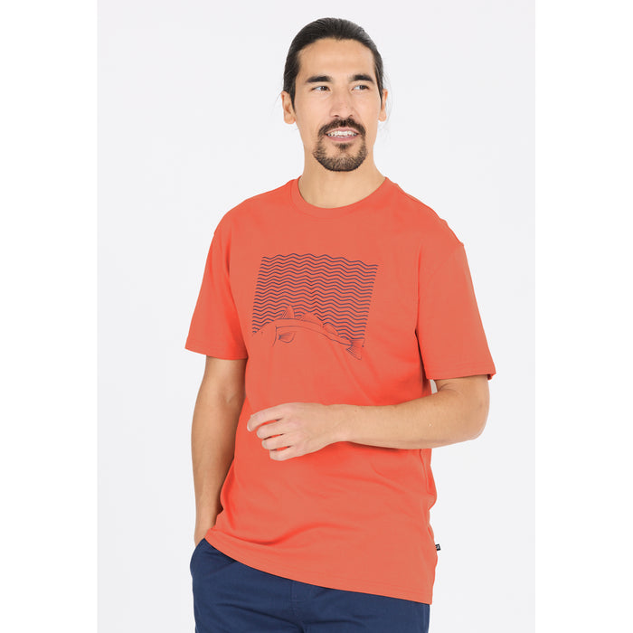 CRUZ Gander M printed SS T-Shirt T-shirt 4124 Apricot Brandy