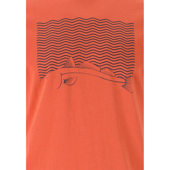 CRUZ Gander M printed SS T-Shirt T-shirt 4124 Apricot Brandy