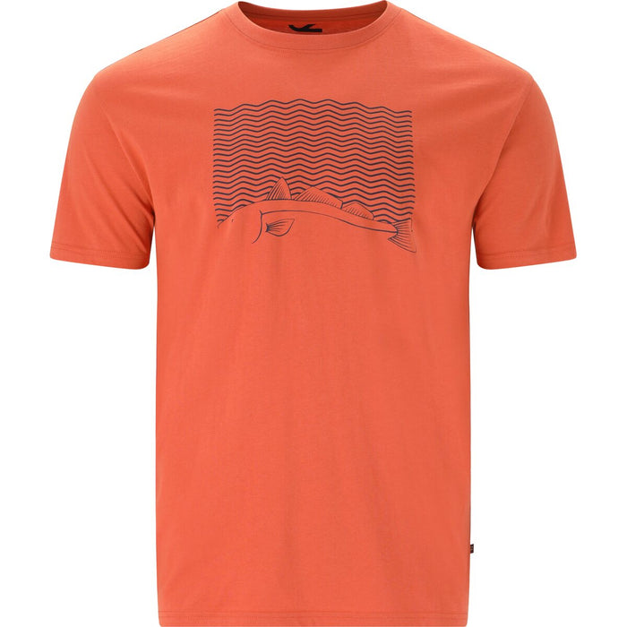 CRUZ Gander M printed SS T-Shirt T-shirt 4124 Apricot Brandy