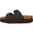 CRUZ Gaze W Leather Chunky Cork Sandal Sandal 5045 Chocolate Brown