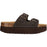 CRUZ Gaze W Leather Chunky Cork Sandal Sandal 5045 Chocolate Brown