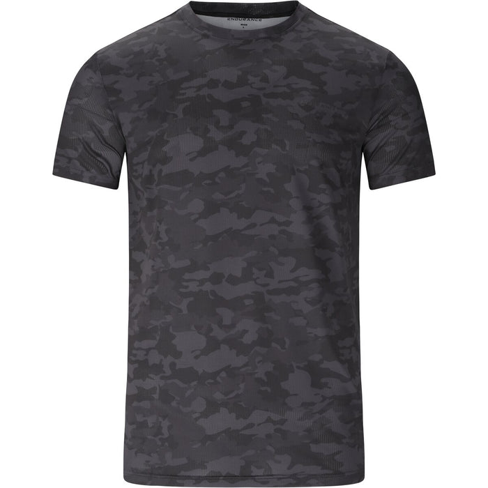ENDURANCE Genen M SS Tee T-shirt P3879 Black Camouflage